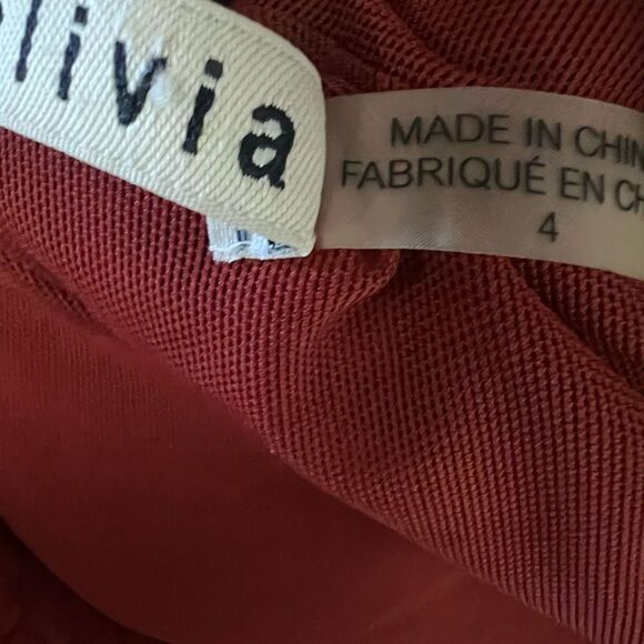 Alice + Olivia Gisela Mockneck Maxi Dress in Wine Red Size 4 - Picture 8 of 8